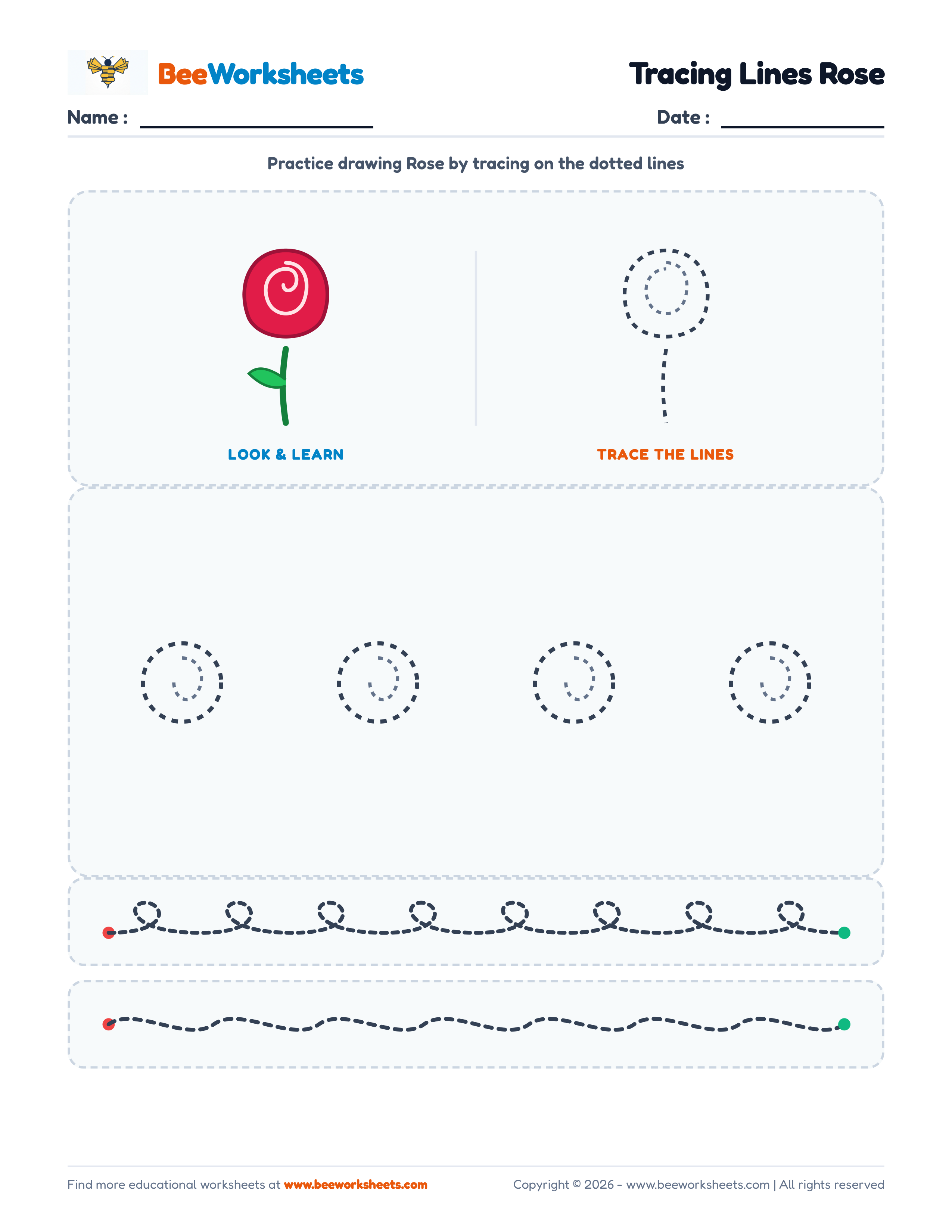 Tracing Lines Rose Preview