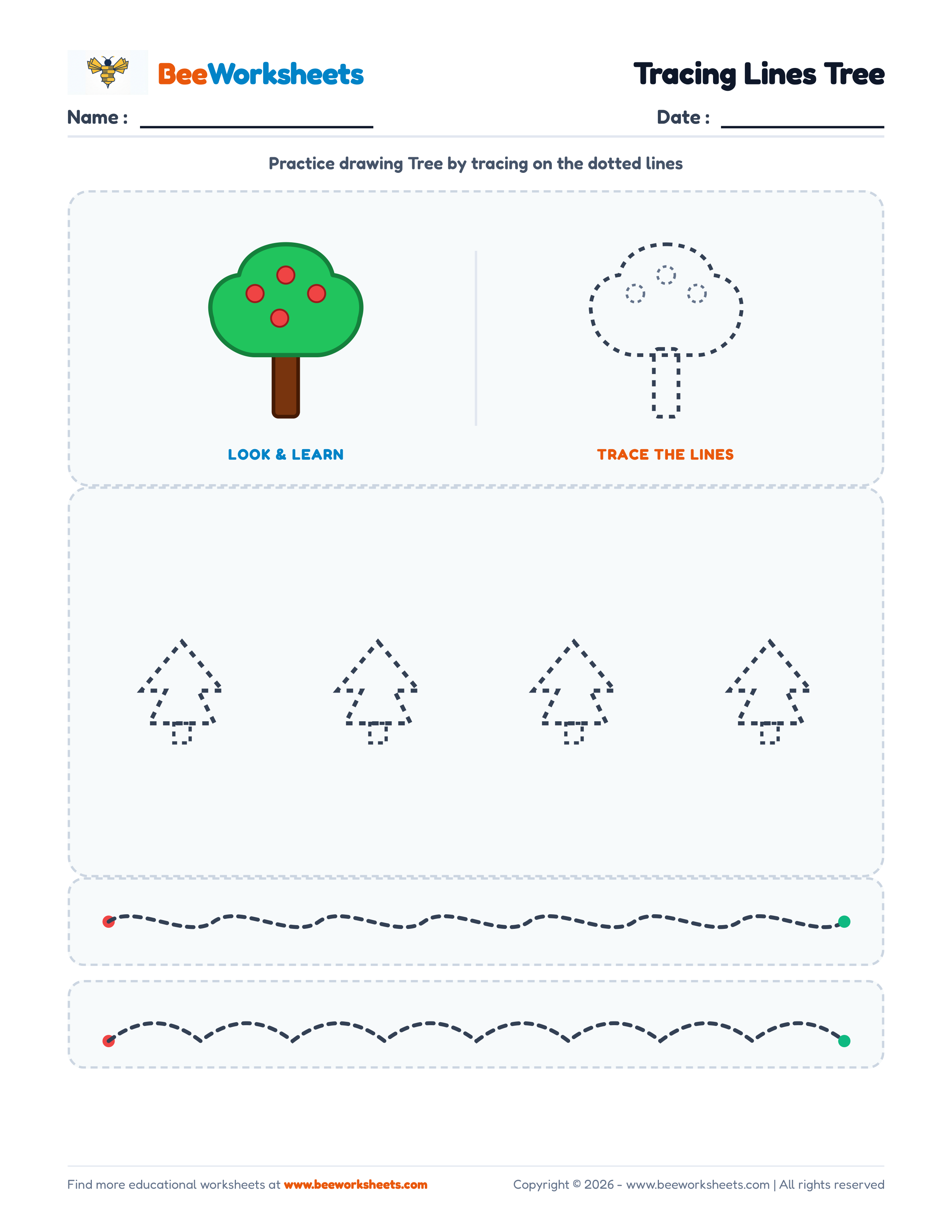 Tracing Lines Tree Preview