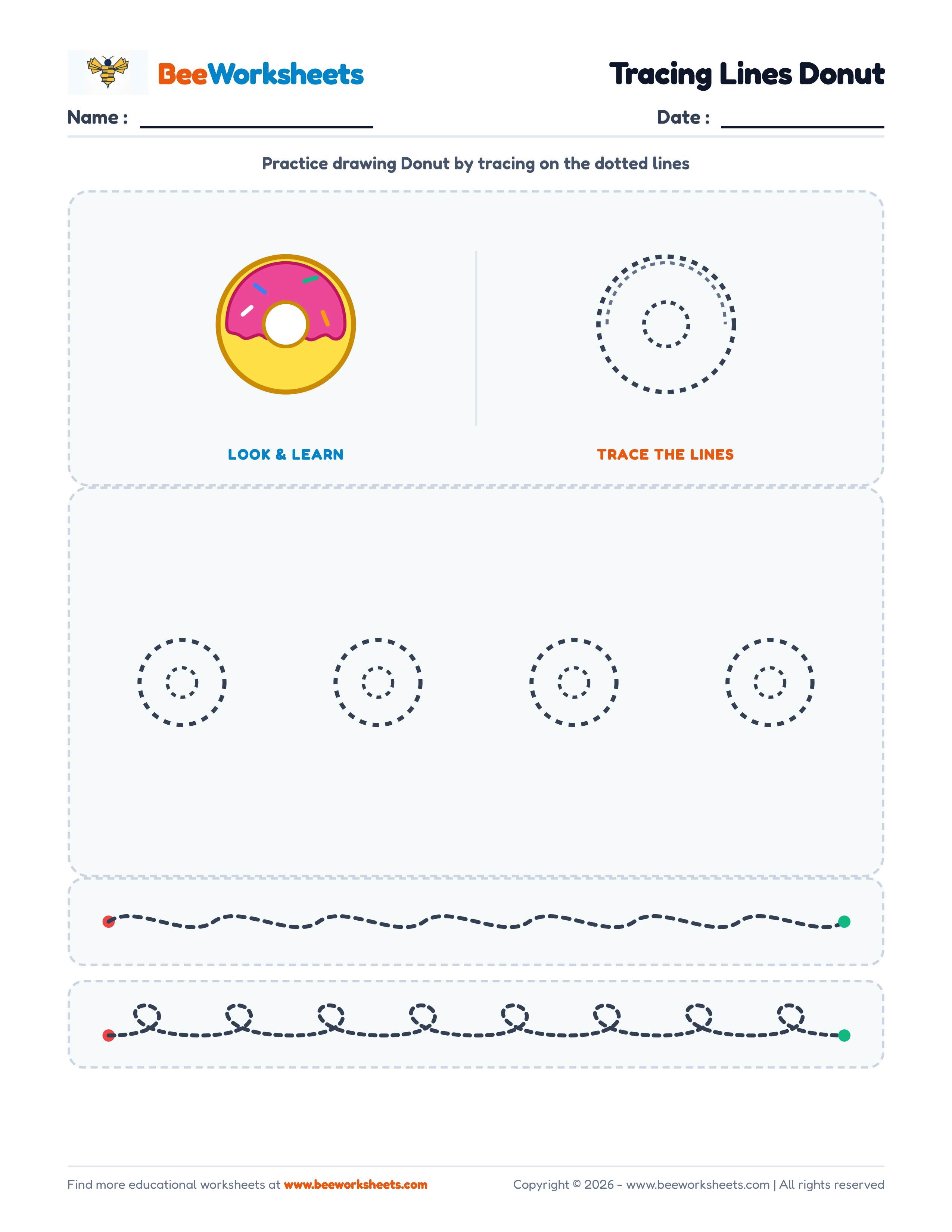 Tracing Lines Donut Preview