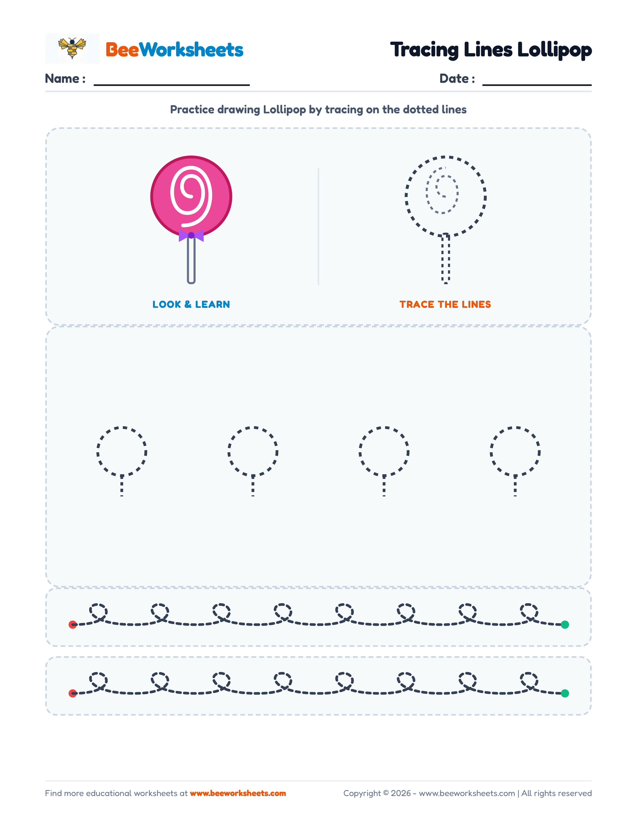 Tracing Lines Lollipop Preview
