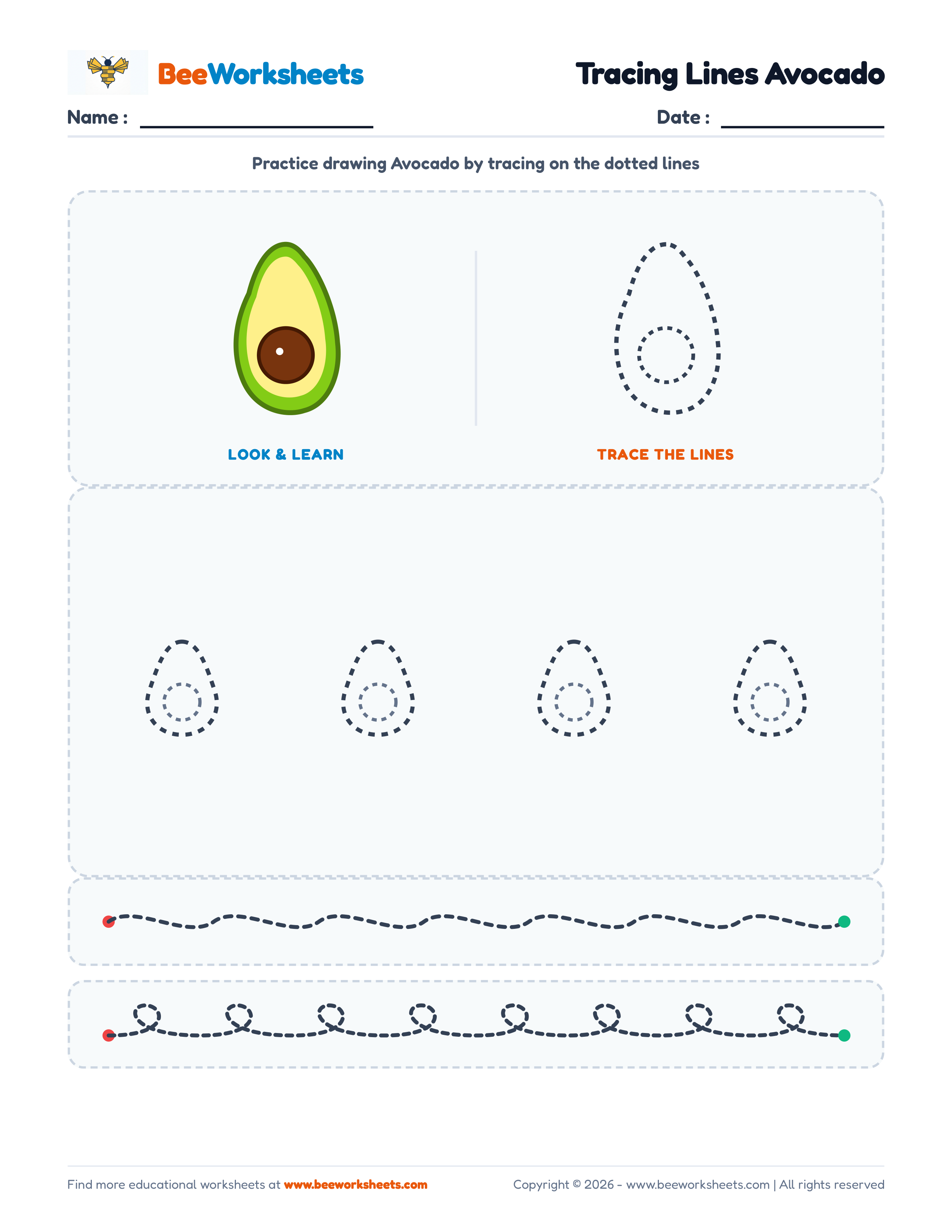 Tracing Lines Avocado Preview