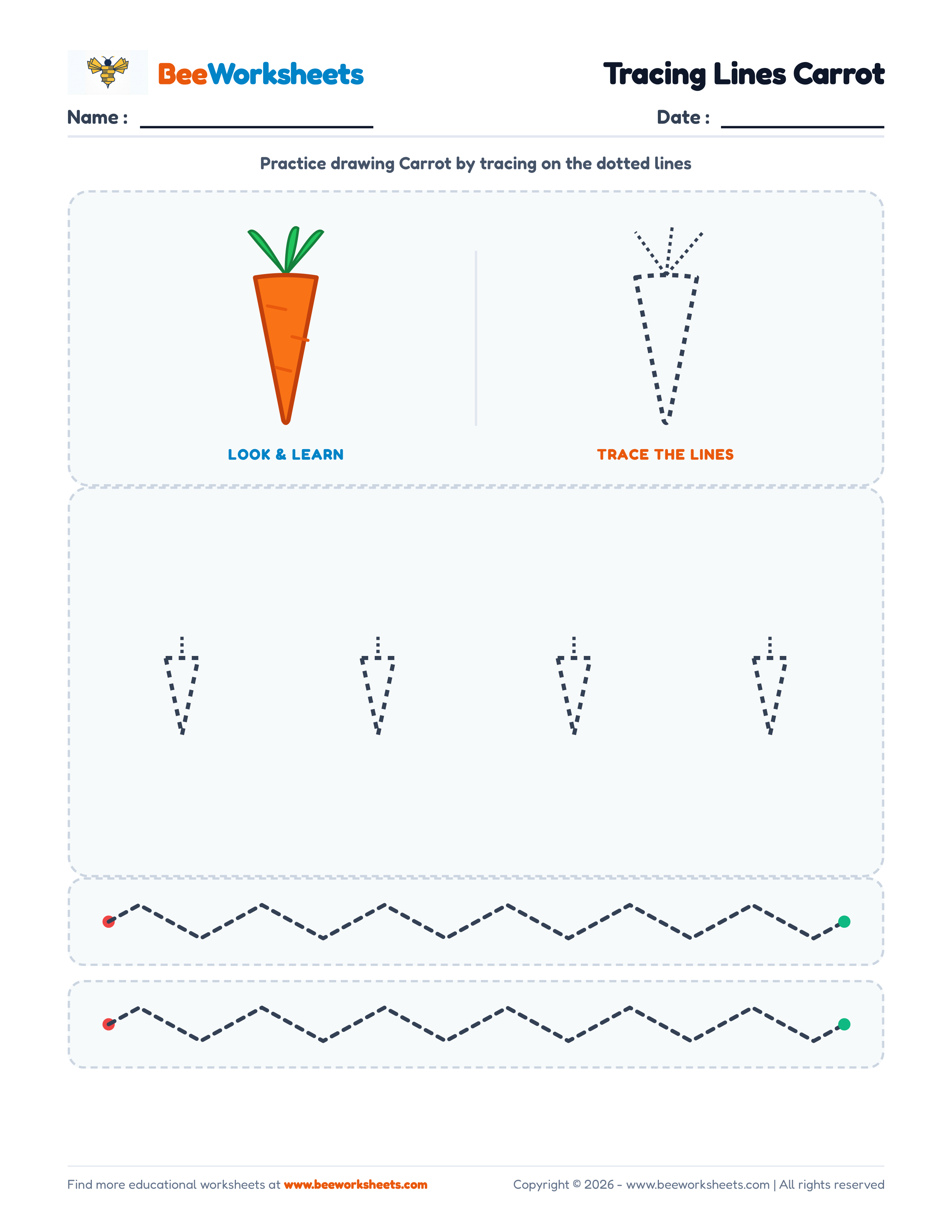 Tracing Lines Carrot Preview