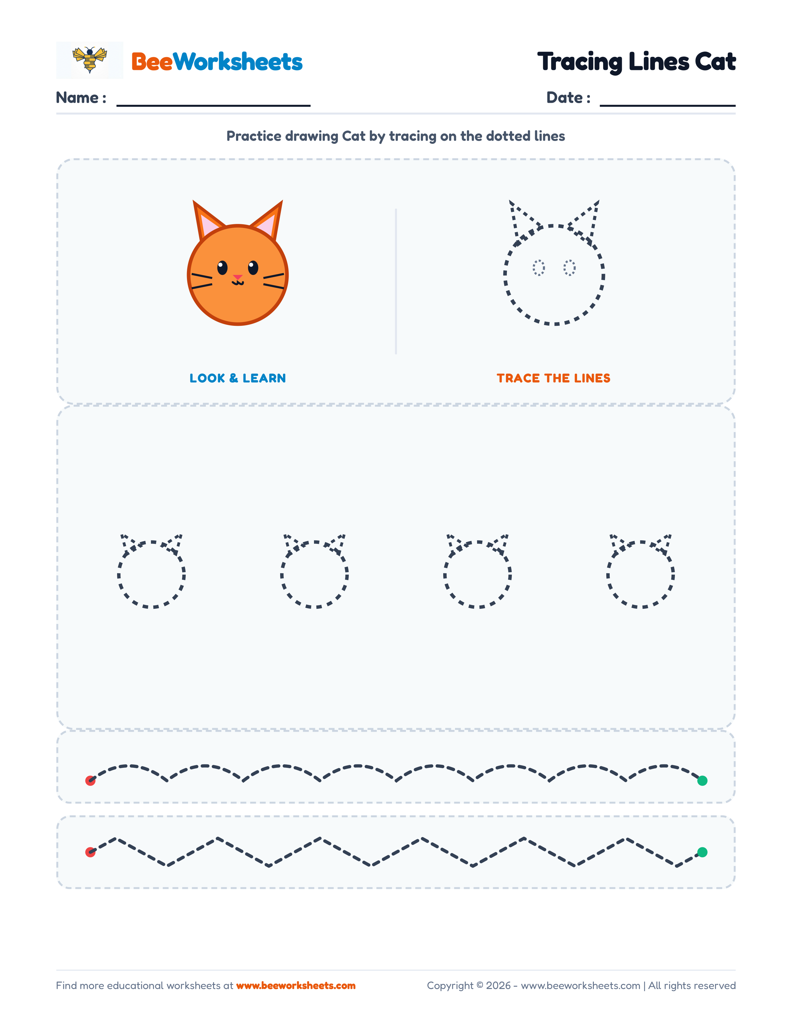 Tracing Lines Cat Preview