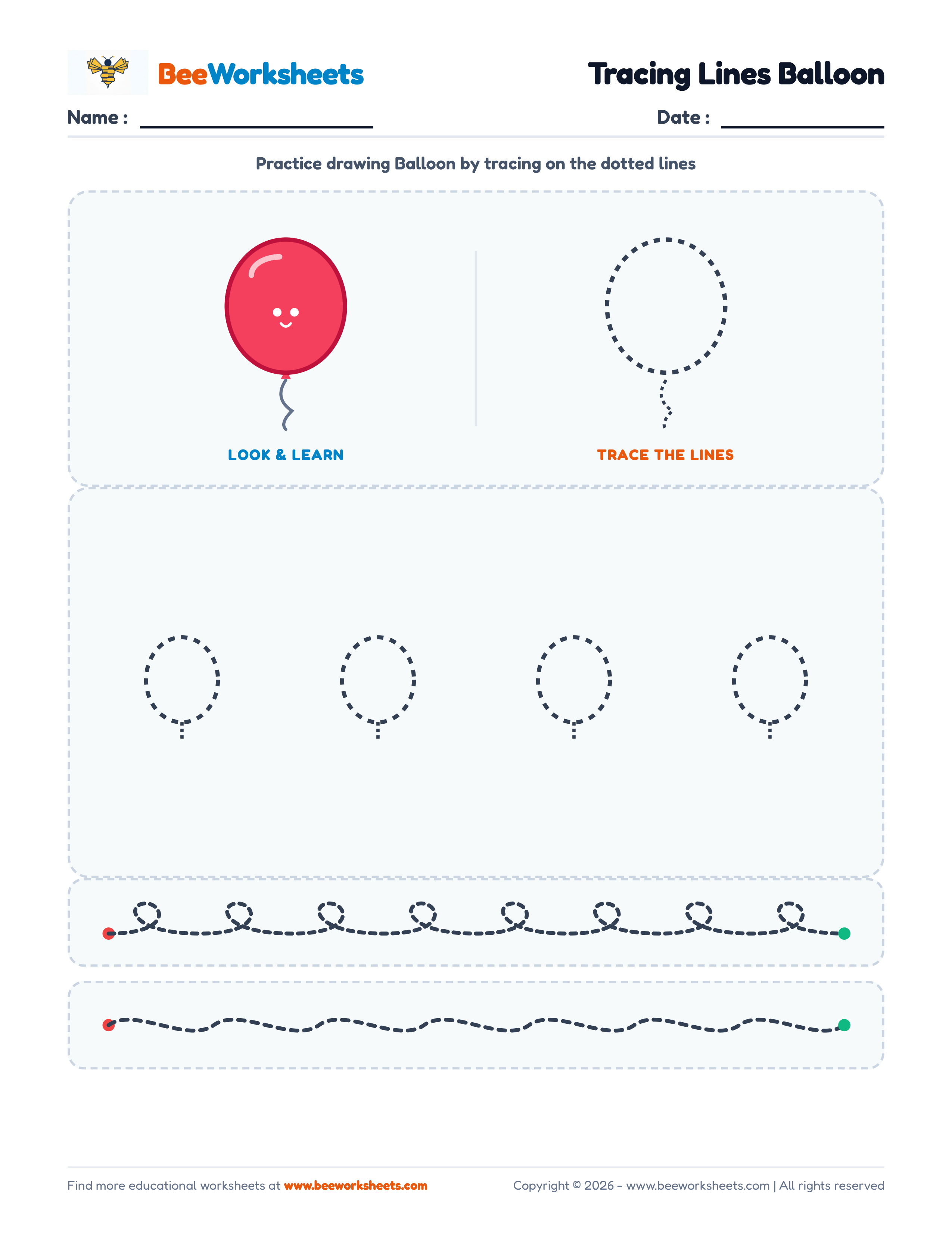 Tracing Lines Balloon Preview