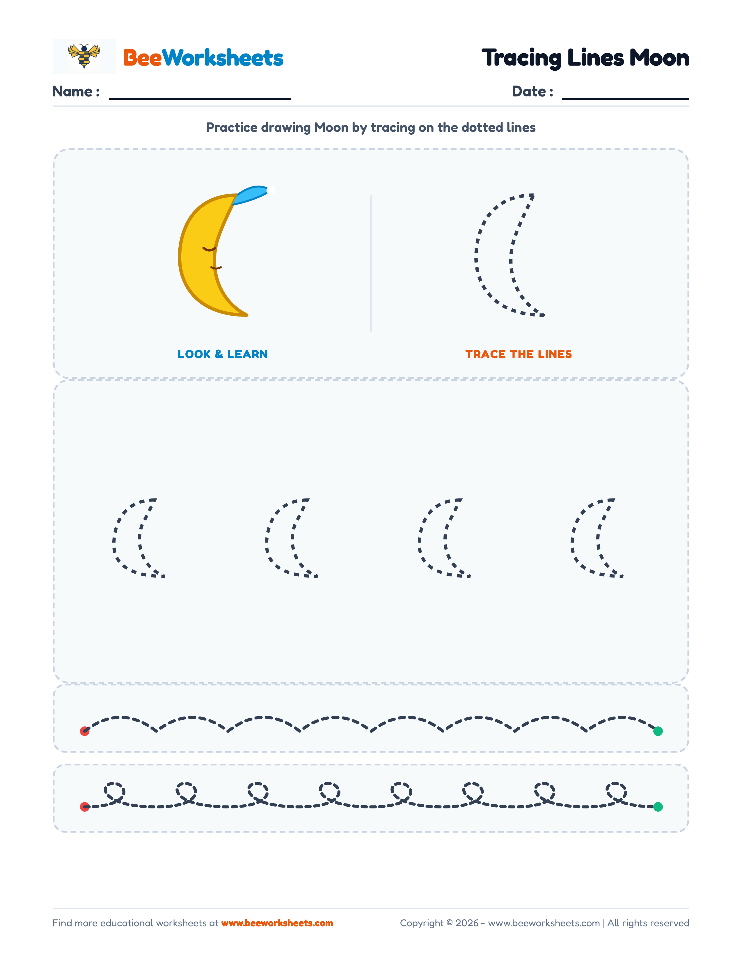 Tracing Lines Moon Preview