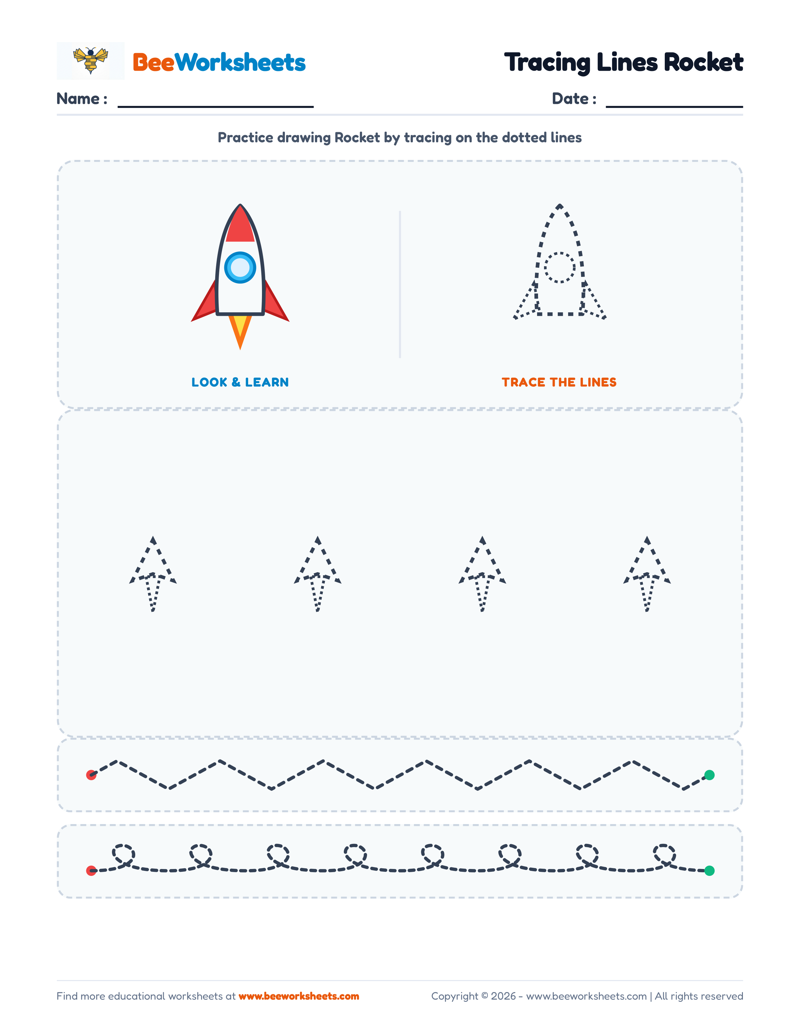Tracing Lines Rocket Preview